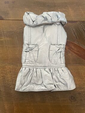 Zack & Zoey Brown and Silver Metallic Pet Jacket